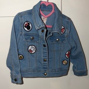Disney Blue Denim Jacket with Character Patches